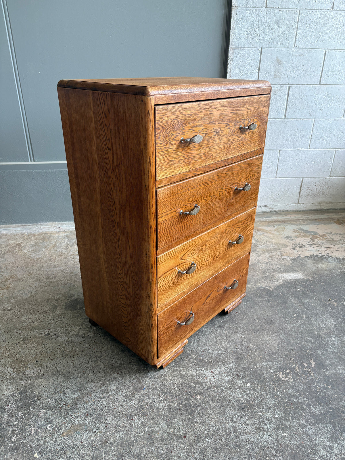 Art Deco Solid Oak Petit Drawers