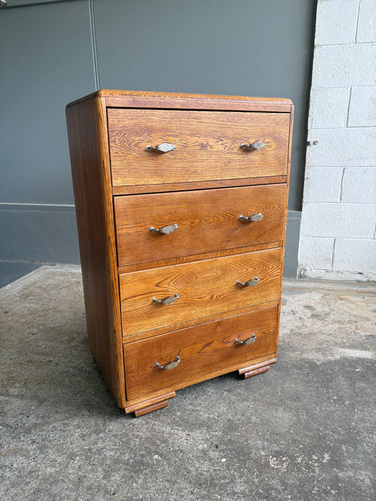 Art Deco Solid Oak Petit Drawers
