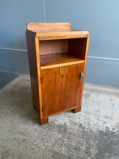 Art Deco Solid Rimu Bedside Table