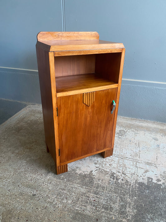 Art Deco Solid Rimu Bedside Table