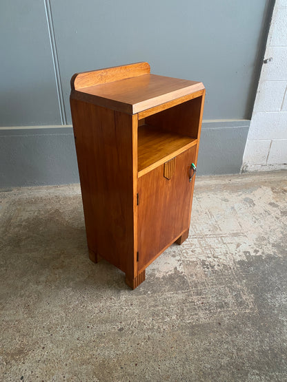 Art Deco Solid Rimu Bedside Table