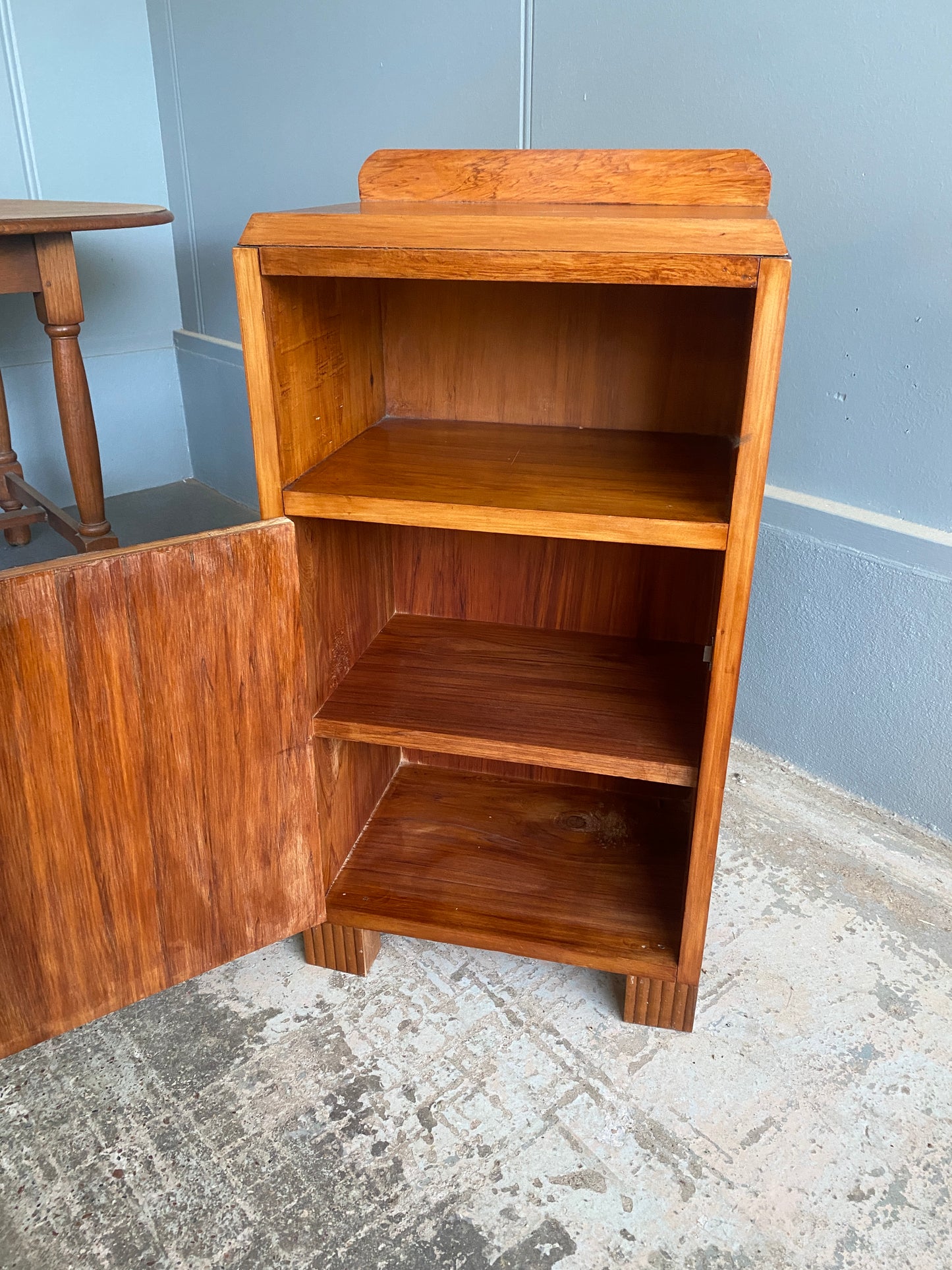 Art Deco Solid Rimu Bedside Table