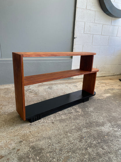 Art Deco Solid Rimu Step Bookcase