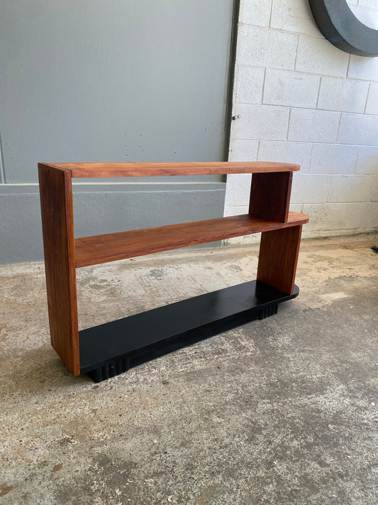 Art Deco Solid Rimu Step Bookcase