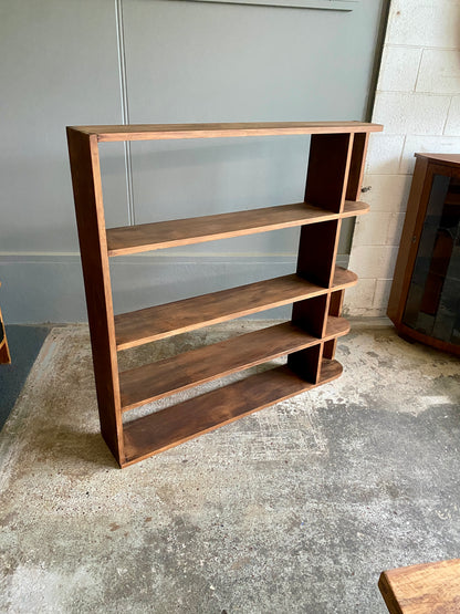 Art Deco Style Rustic Tiered Bookcase