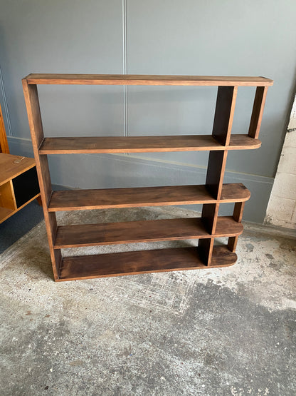 Art Deco Style Rustic Tiered Bookcase