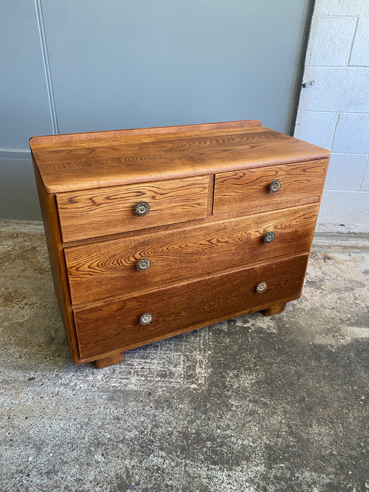 Art Deco Tiger Oak Drawers