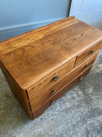 Art Deco Tiger Oak Drawers