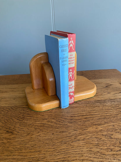 Art Deco Timber Bookends