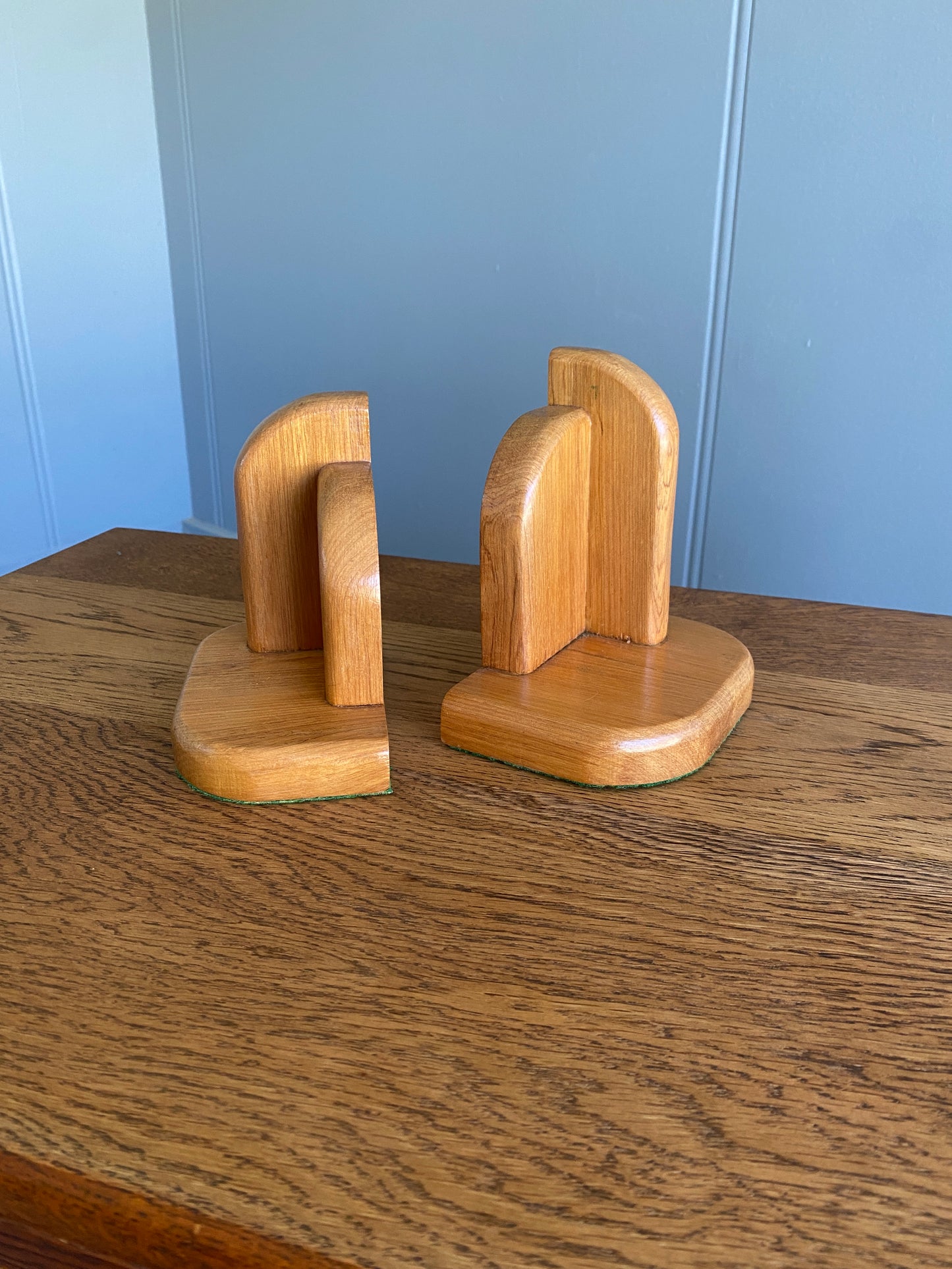 Art Deco Timber Bookends