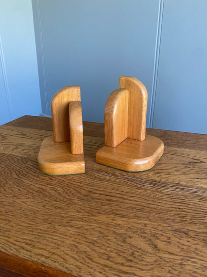 Art Deco Timber Bookends