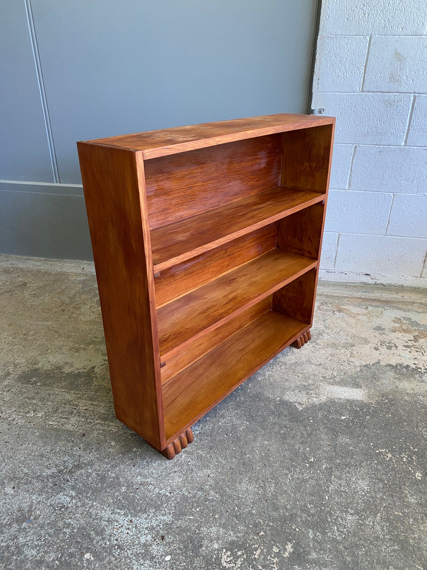Art Deco Walnut Small Bookcase