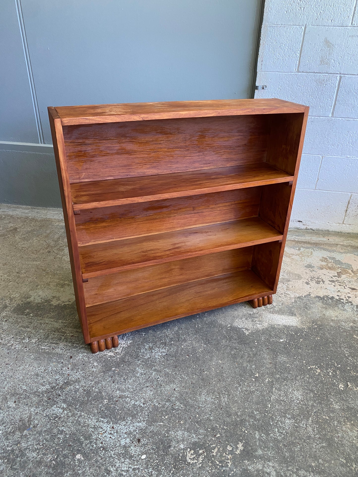Art Deco Walnut Small Bookcase