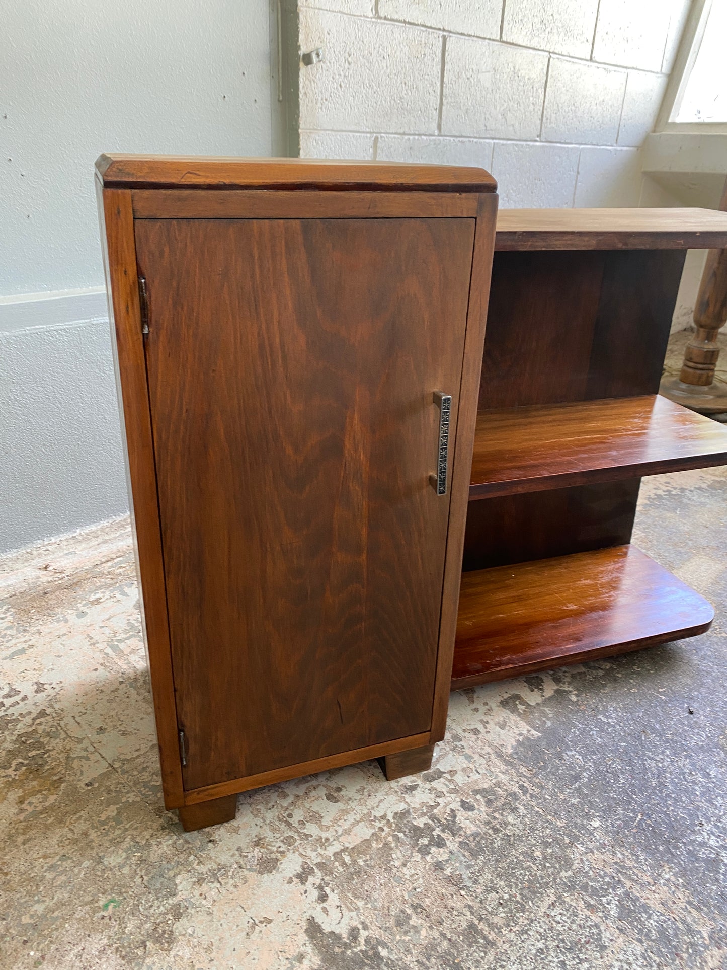 Art Deco Wooden Side Cabinet