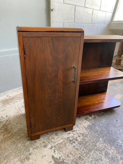 Art Deco Wooden Side Cabinet