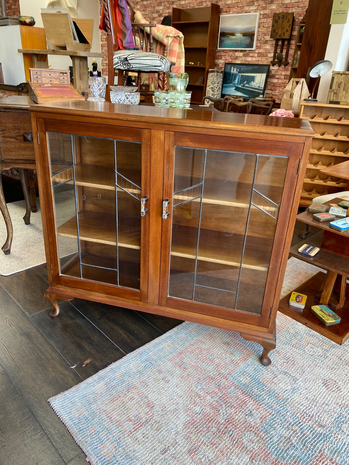 Art Deco Lead Light Cabinet