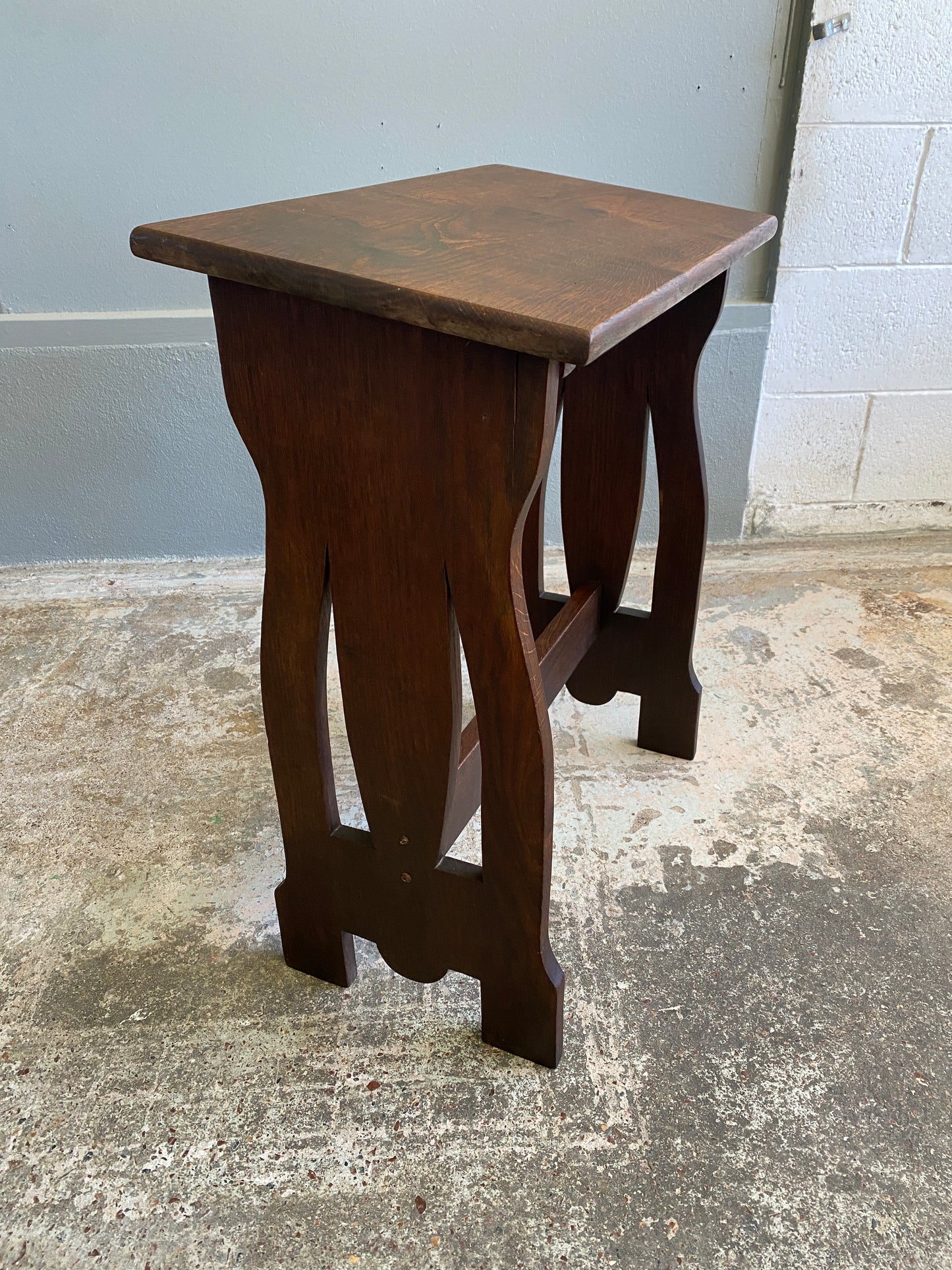 Arts & Crafts Oak Organ/Piano Stool