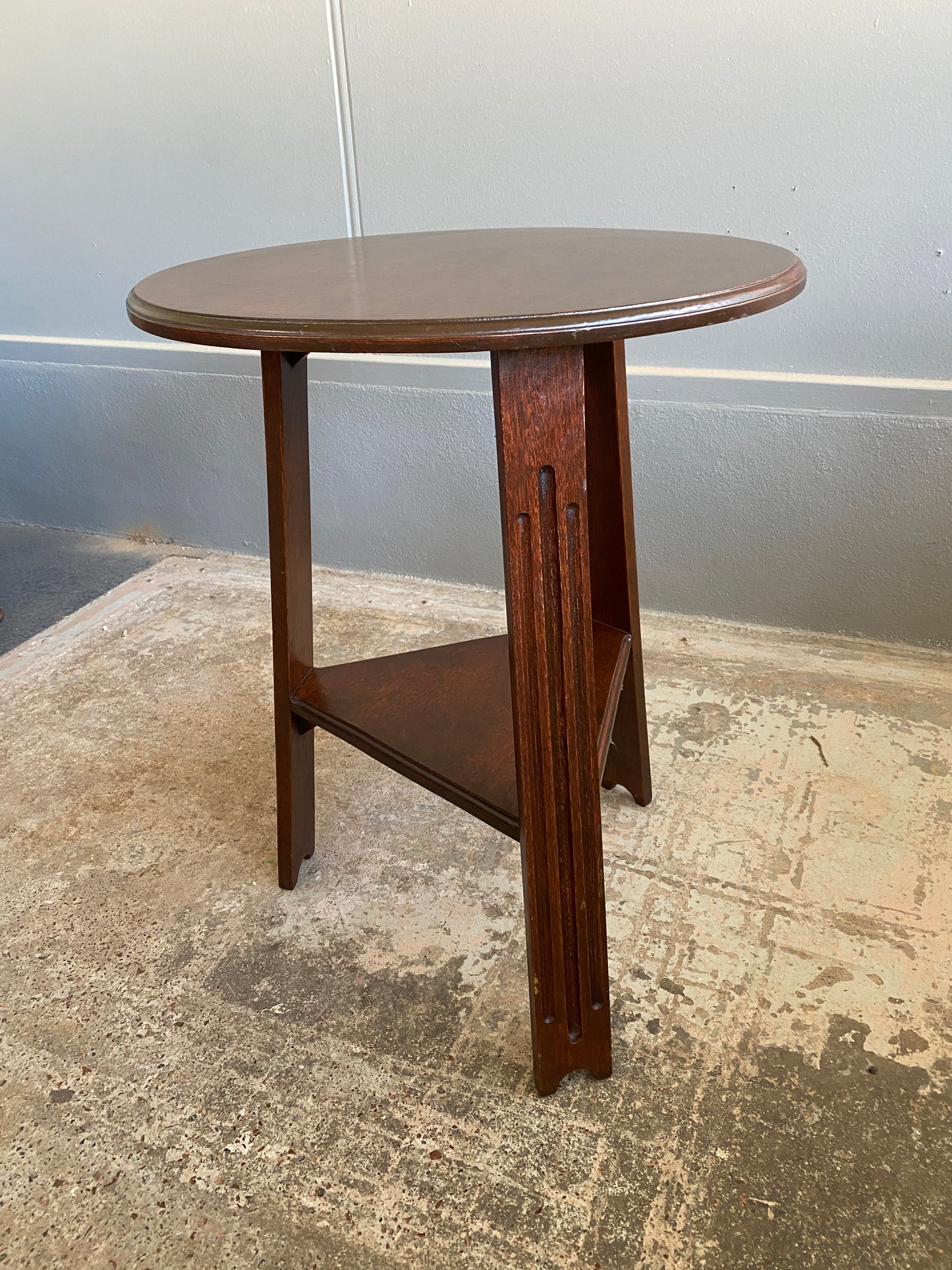 Arts & Crafts Occasional Table w. Triform Legs #1