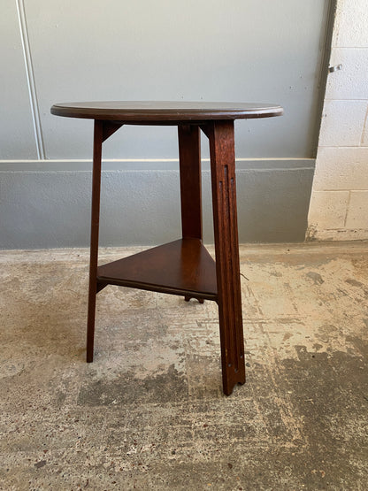 Arts & Crafts Occasional Table w. Triform Legs #1