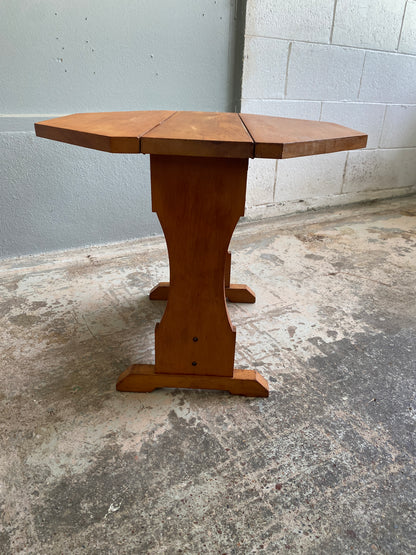 Arts & Crafts Rimu Drop Leaf End Occasional Table