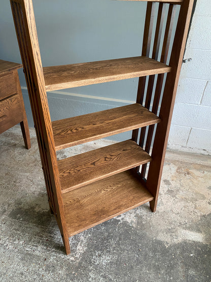Arts & Crafts Solid Oak Bookcase