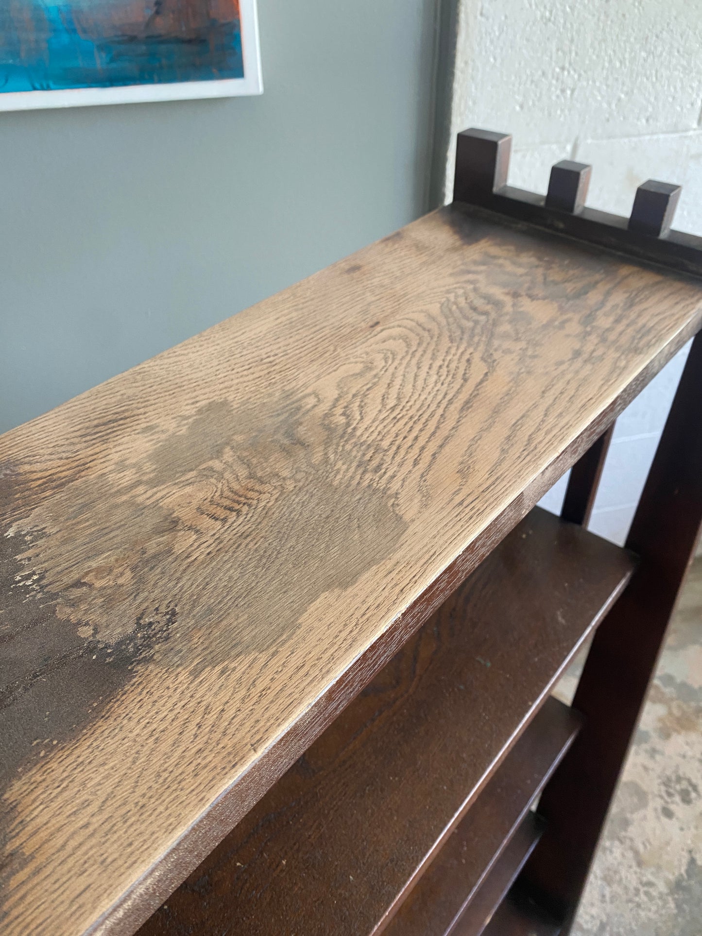 Arts & Crafts Solid Oak Bookcase