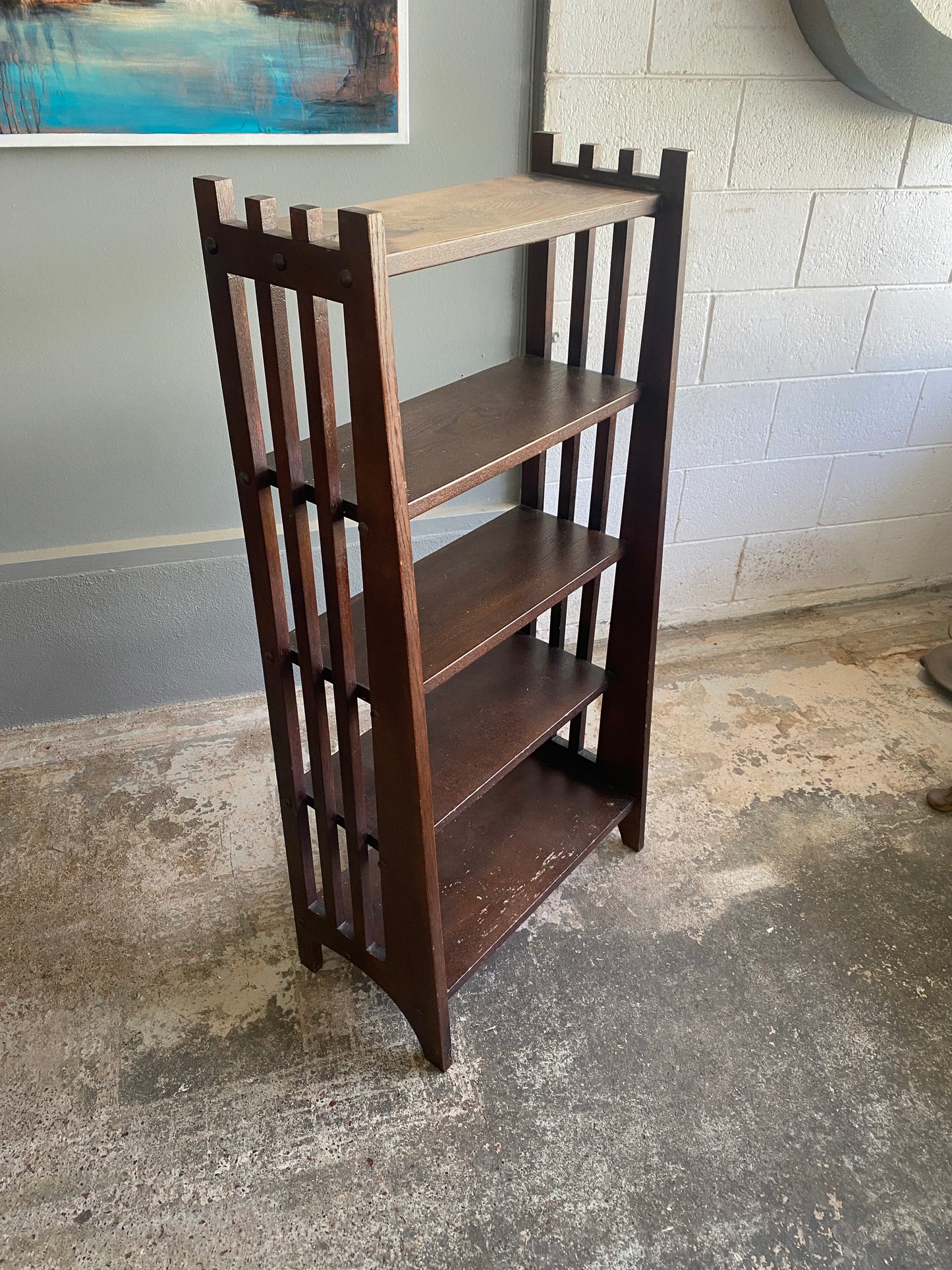 Arts & Crafts Solid Oak Bookcase