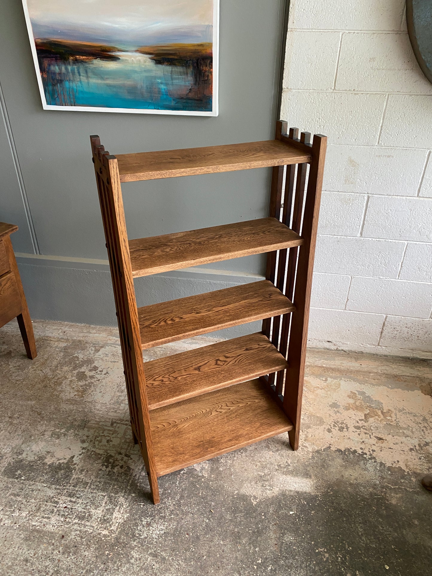 Arts & Crafts Solid Oak Bookcase