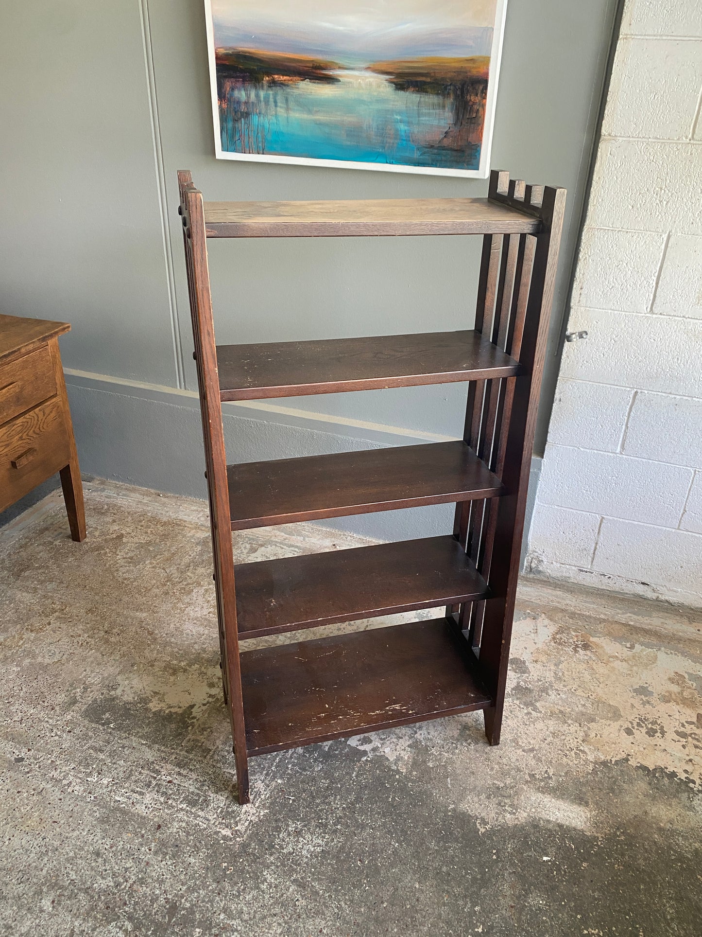 Arts & Crafts Solid Oak Bookcase