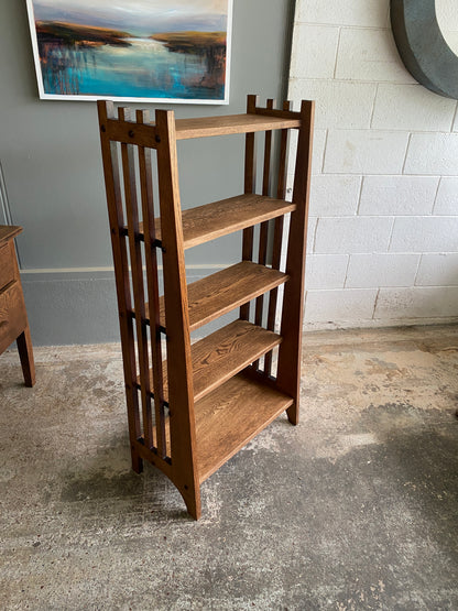 Arts & Crafts Solid Oak Bookcase