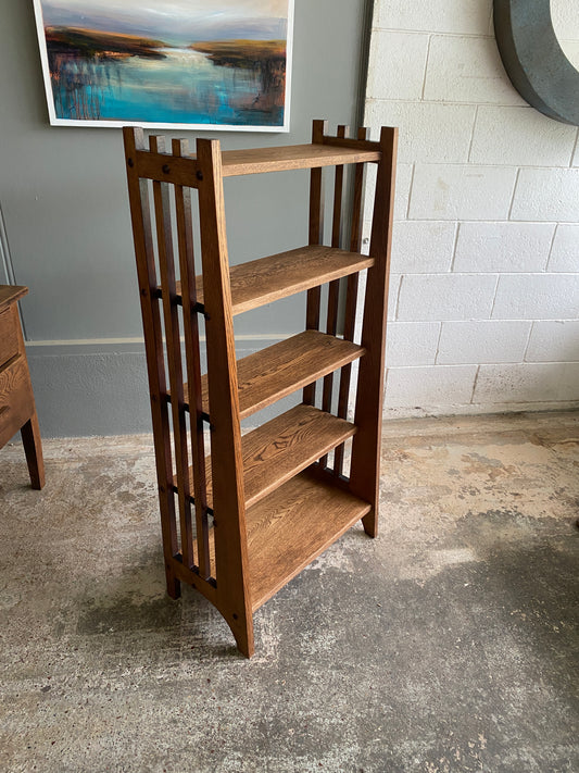 Arts & Crafts Solid Oak Bookcase