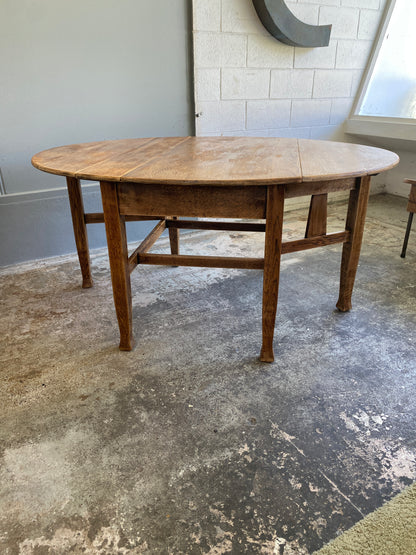 Arts & Crafts Solid Oak Drop Leaf Dining Table