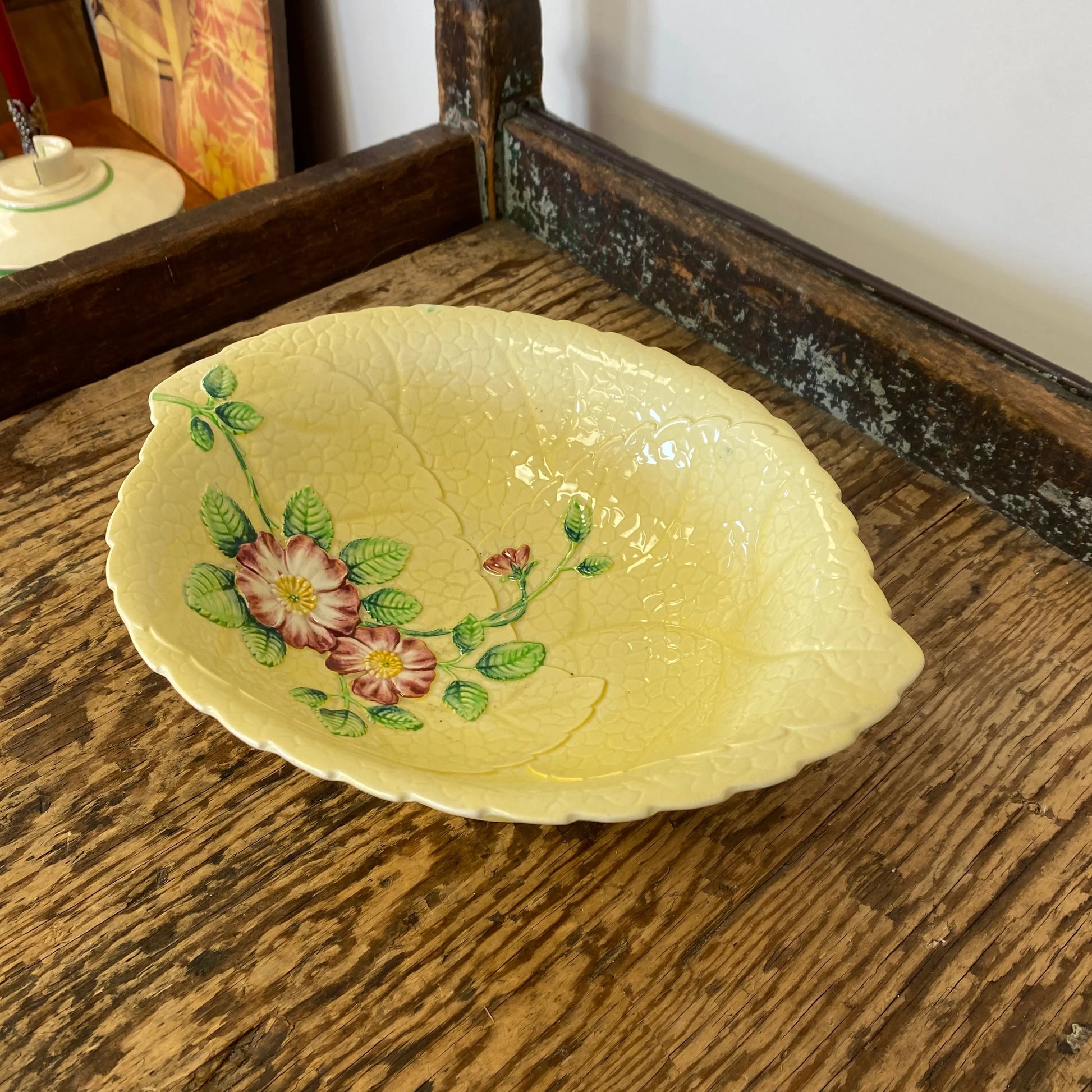 Carlton Ware Large Yellow Leaf Bowl - Plots & Pickles