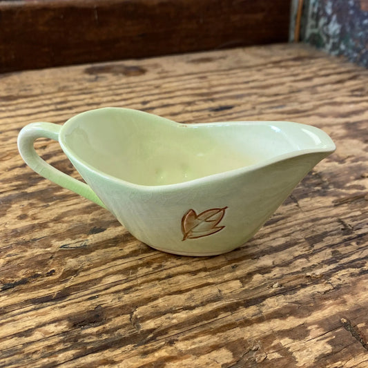 Carlton Ware Small Gravy Boat Brown Leaf - Plots & Pickles