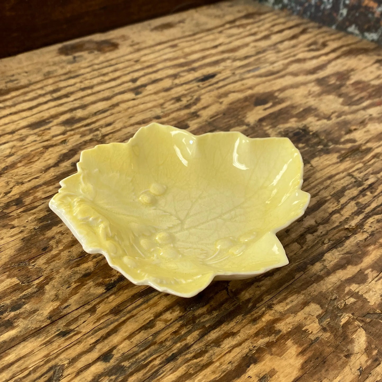 Carlton Ware Small Yellow Flower Trinket Dish - Plots & Pickles