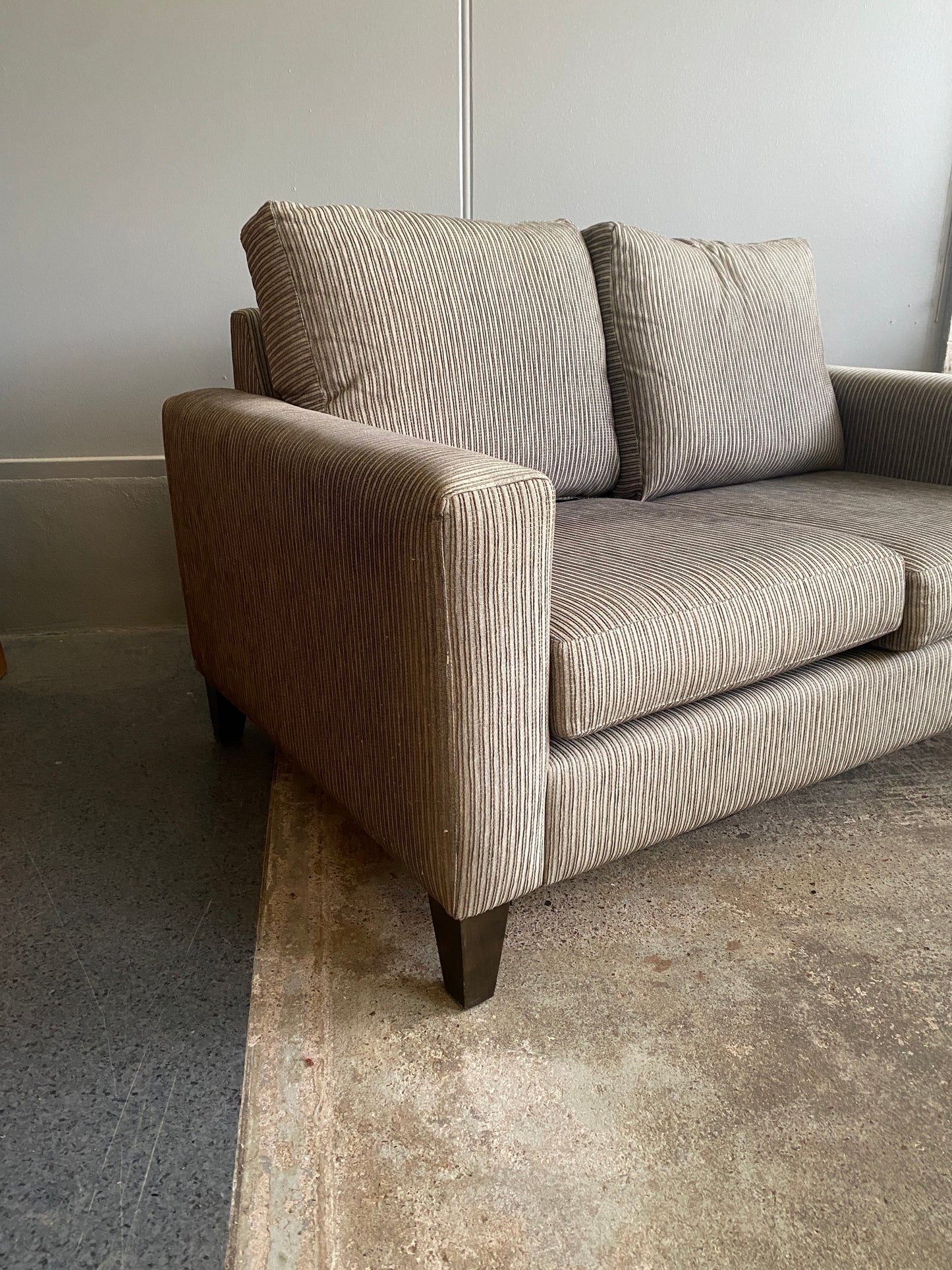 Corduroy Olive Green 2 Seater Sofa