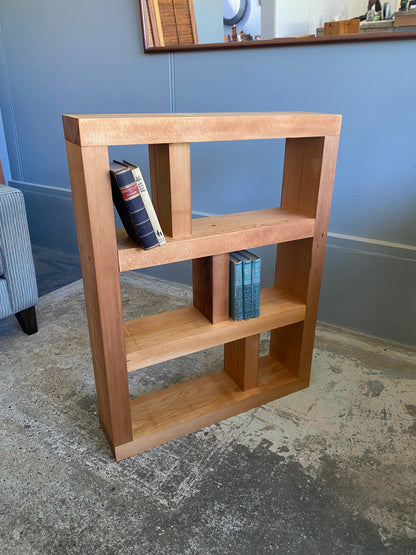 Custom Made Reclaimed Kauri Geometric Bookcase