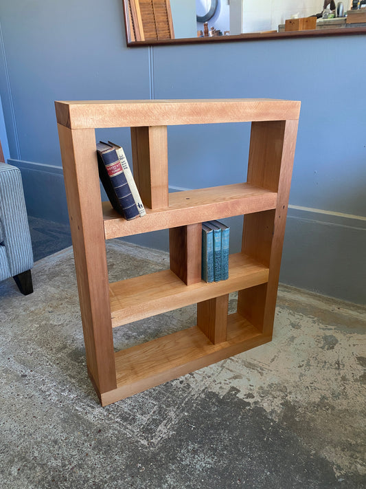 Custom Made Reclaimed Kauri Geometric Bookcase