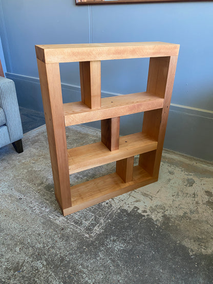 Custom Made Reclaimed Kauri Geometric Bookcase