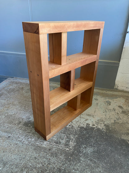 Custom Made Reclaimed Kauri Geometric Bookcase