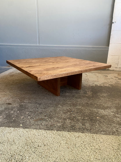 Custom Made Rustic Reclaimed Oak Low Coffee Table