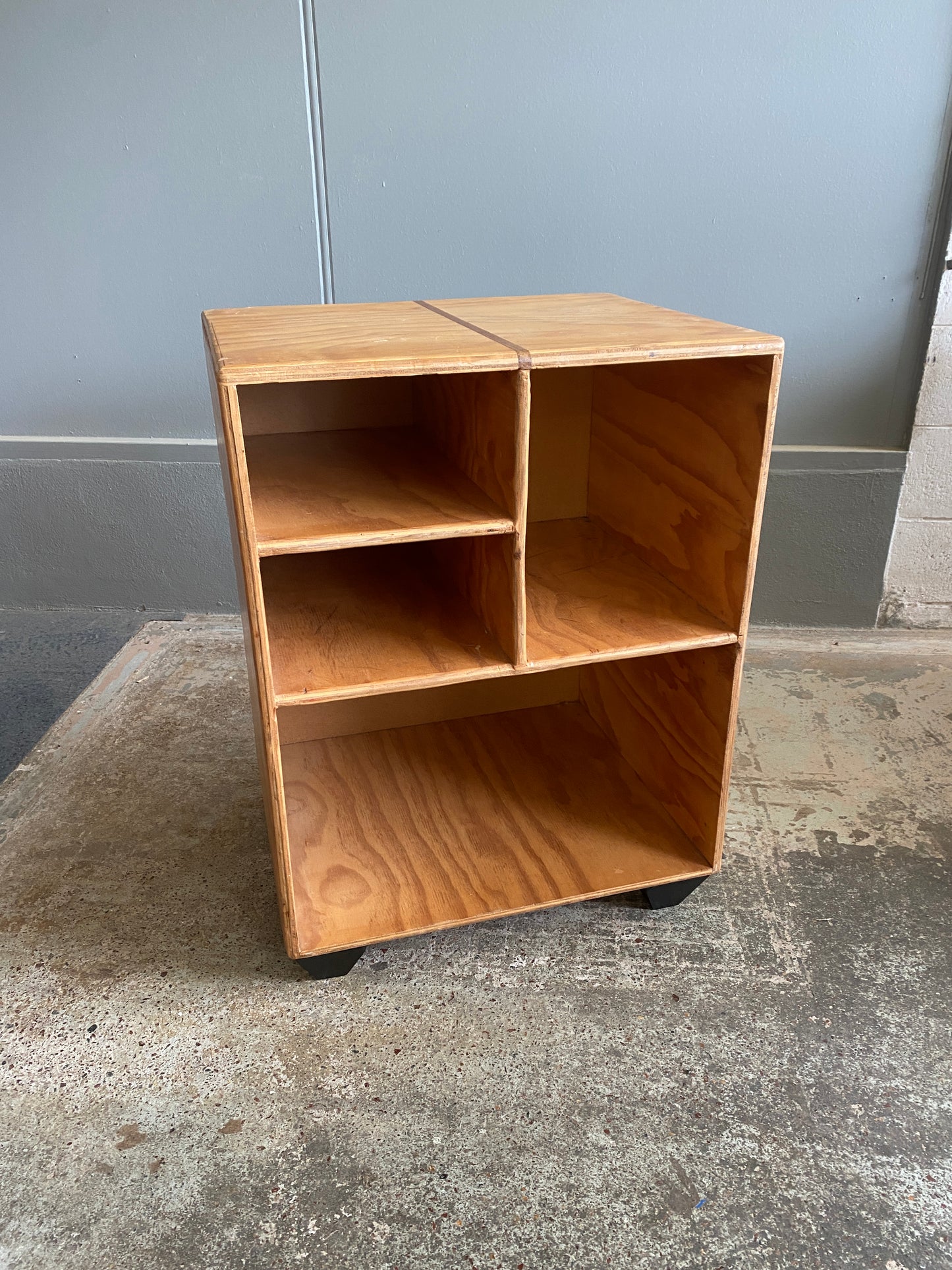 Custom Made Vintage Pine Entertainment Unit/LP Storage