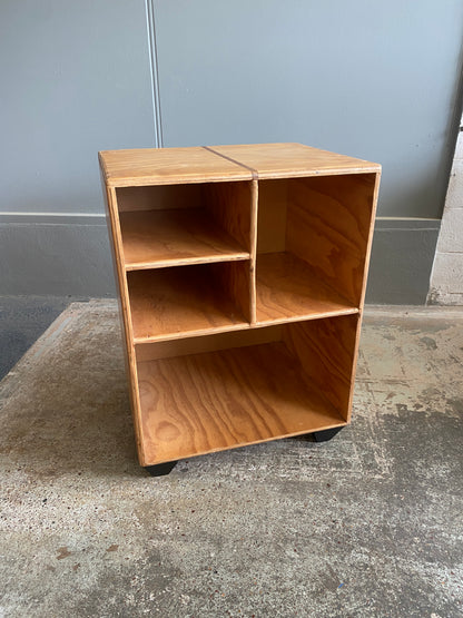 Custom Made Vintage Pine Entertainment Unit/LP Storage