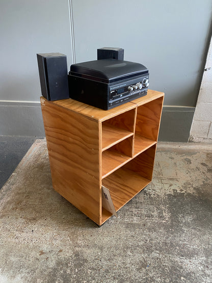 Custom Made Vintage Pine Entertainment Unit/LP Storage