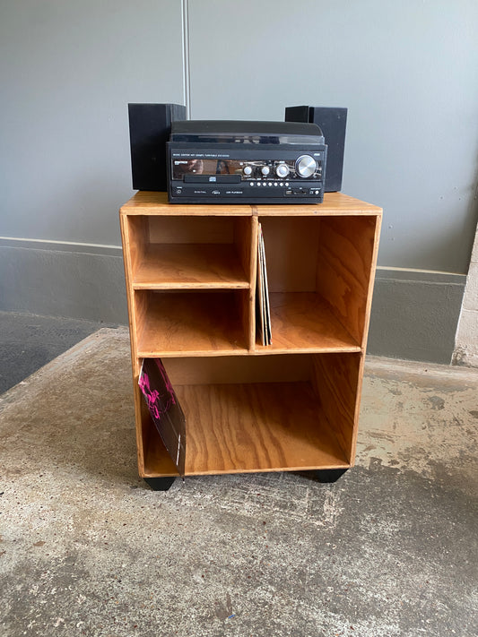 Custom Made Vintage Pine Entertainment Unit/LP Storage