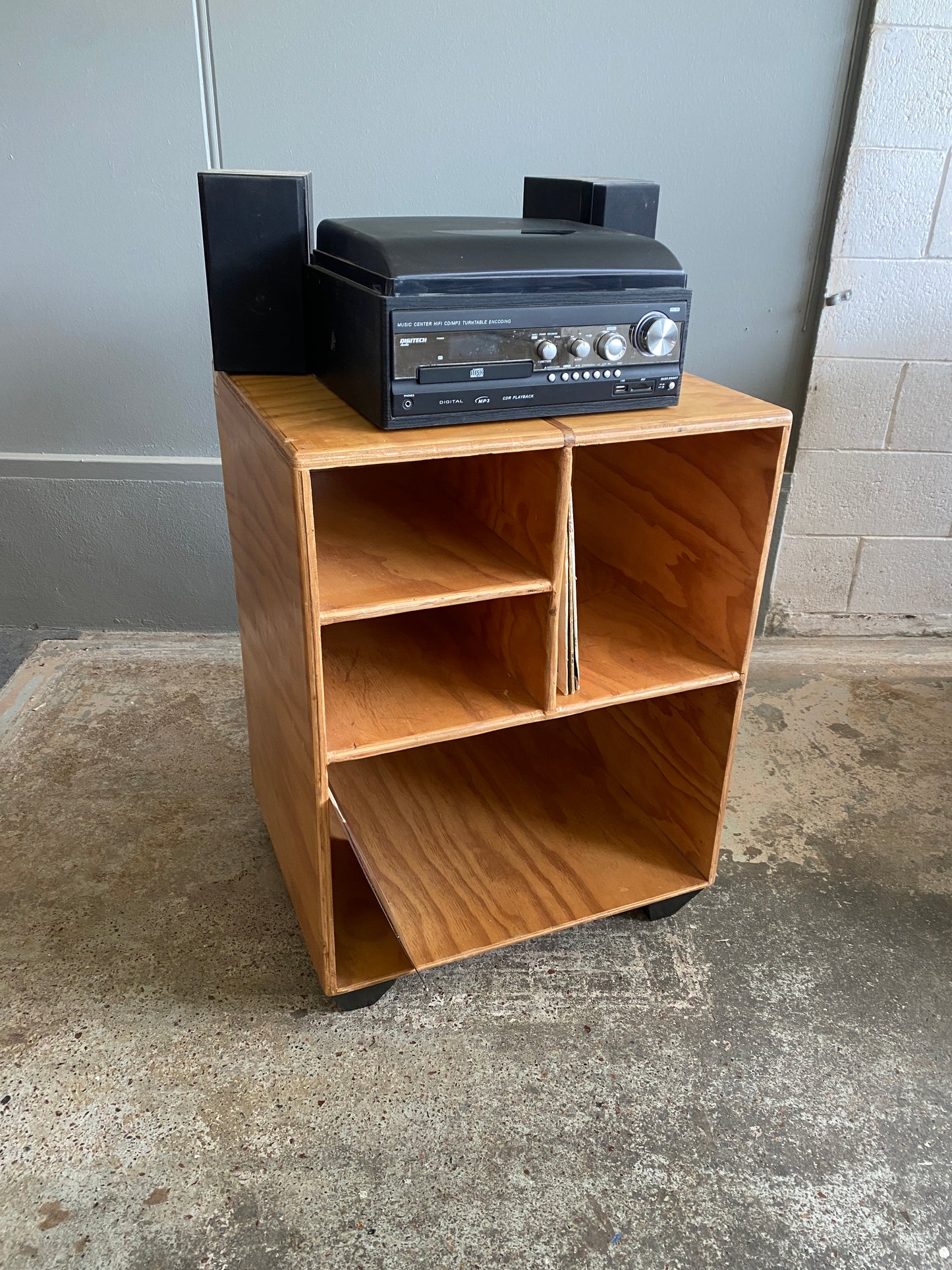 Custom Made Vintage Pine Entertainment Unit/LP Storage