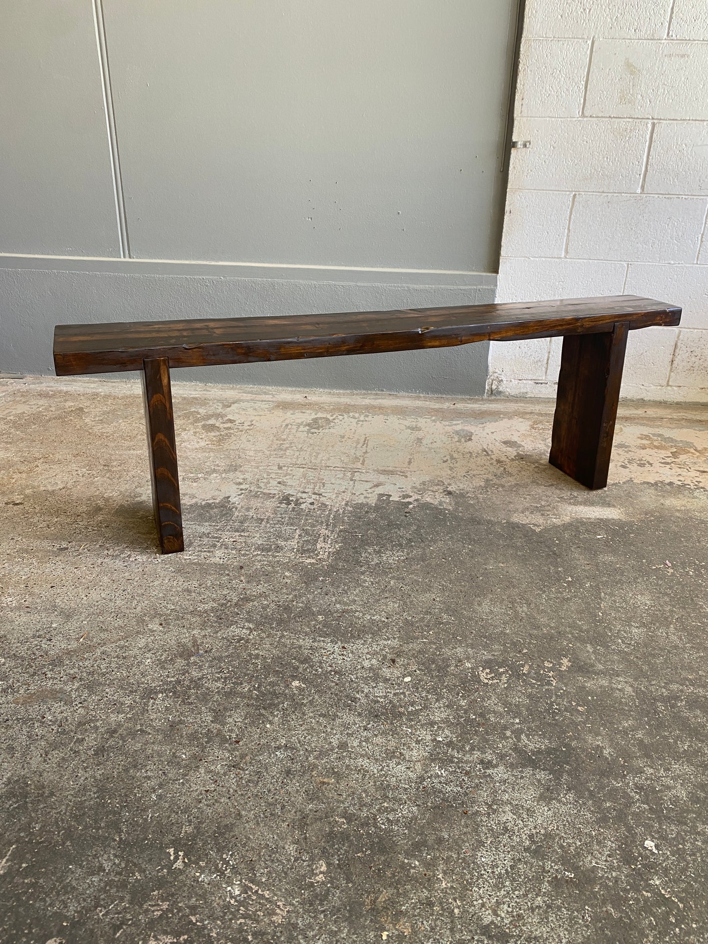Custom Reclaimed Timber Indoor Bench 1.4m (Dark)
