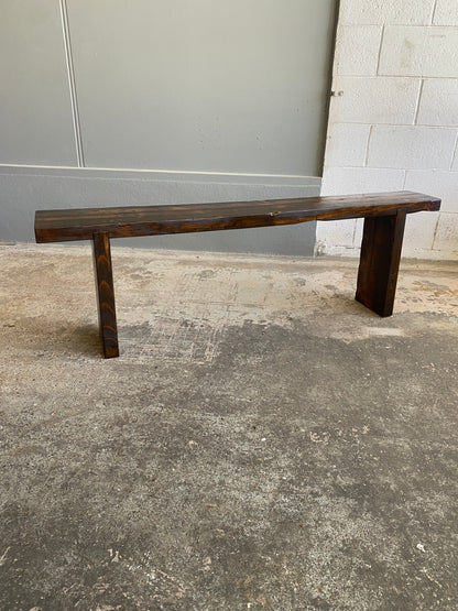 Custom Reclaimed Timber Indoor Bench 1.4m (Dark)