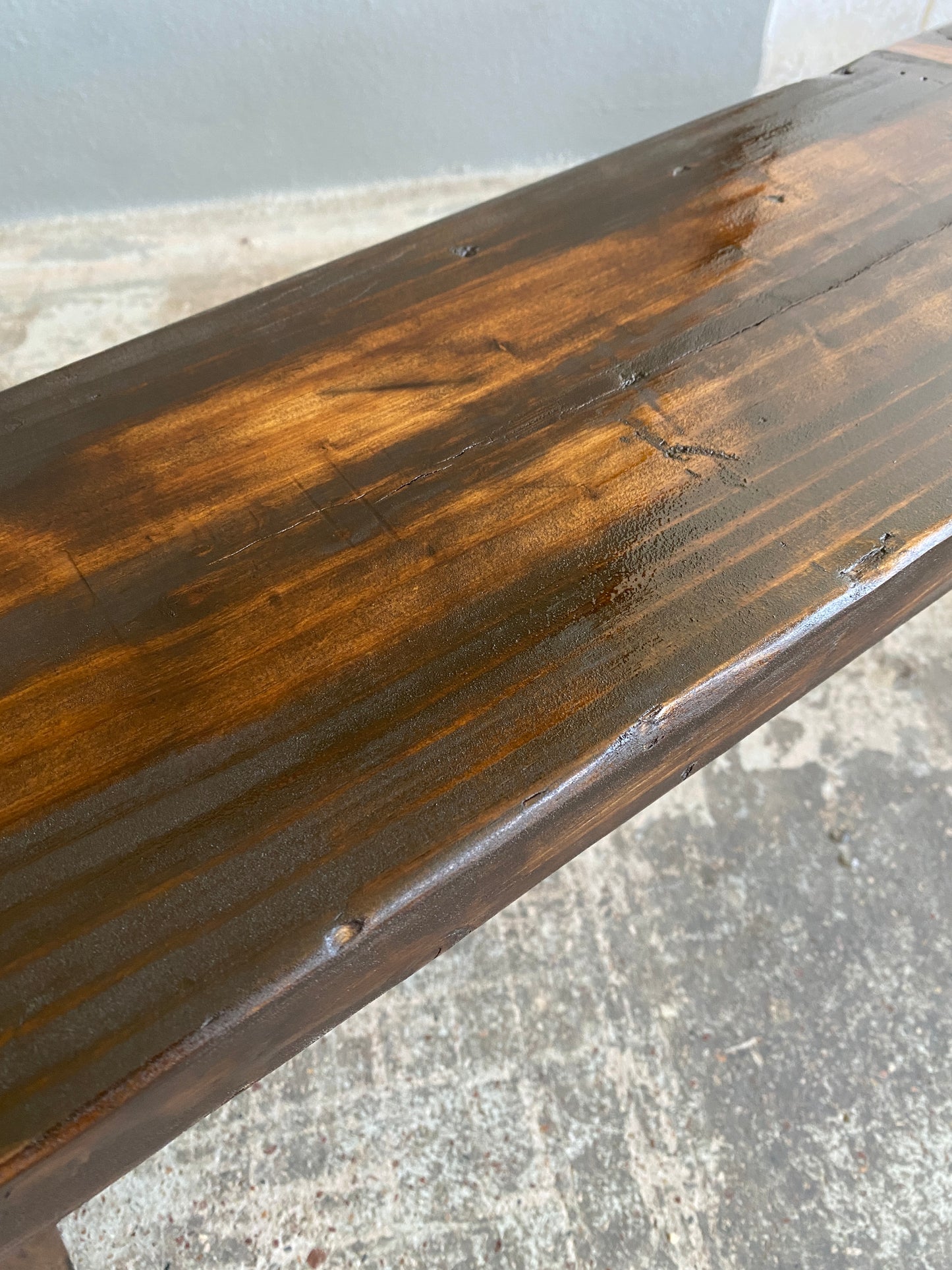 Custom Reclaimed Timber Indoor Bench 1.4m (Dark)