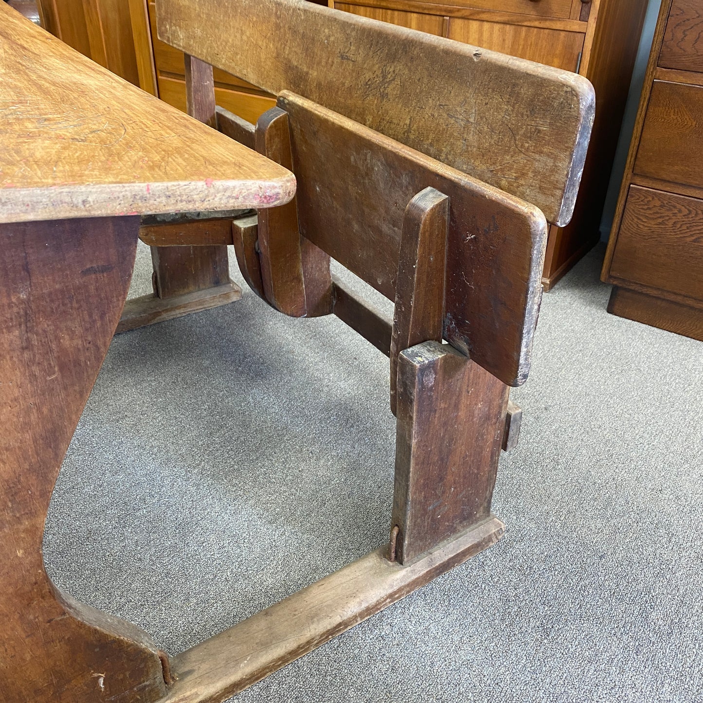 Double Colonial Kauri School Desk